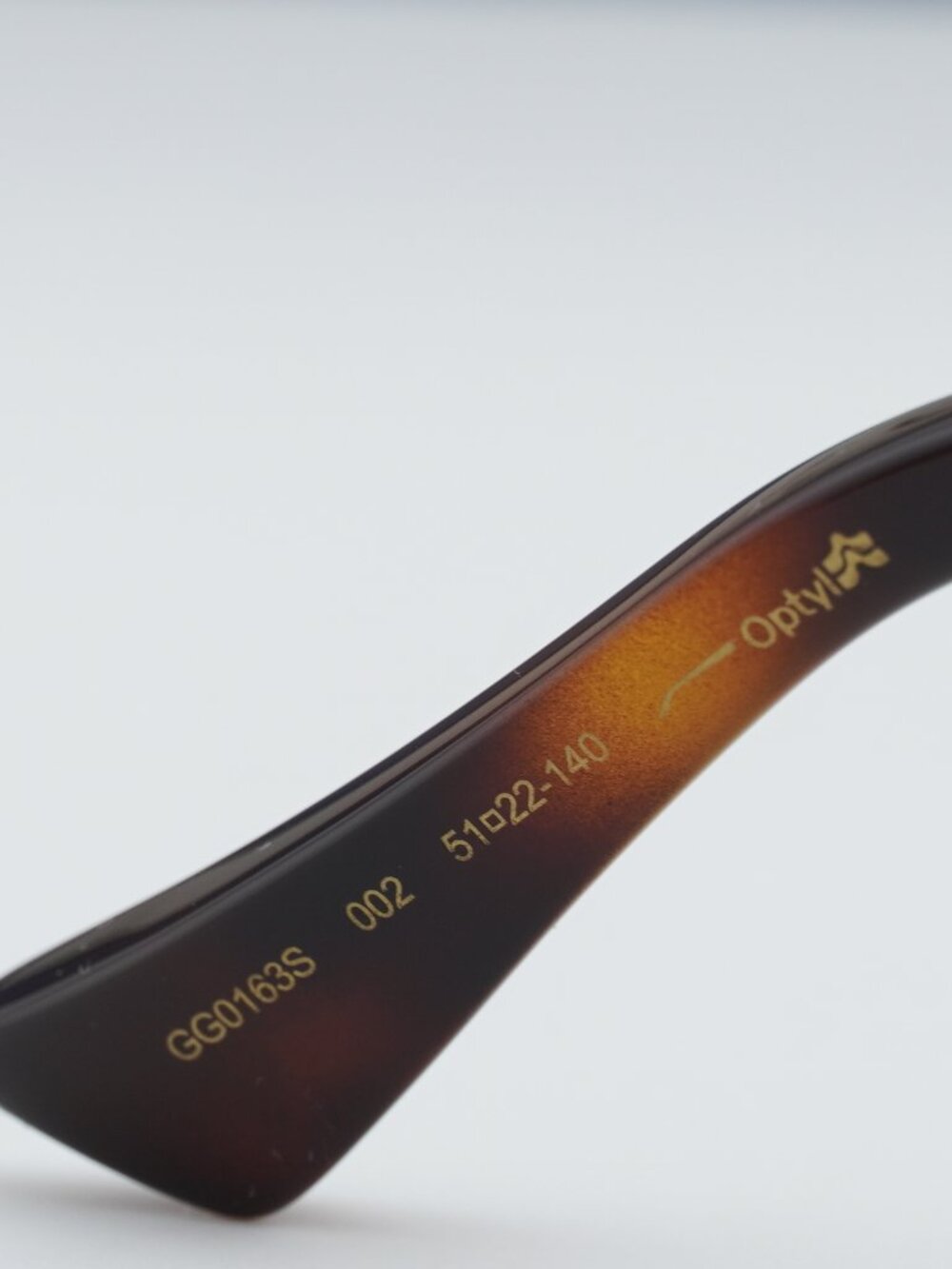 Gucci GG0163S 002 Women Square Sunglasses - Havana / Brown - Picture 4 of 11